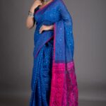 Allover Zari Mina Work Handloom Jamdani Saree