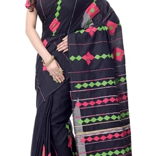 Khadi Khesh Aplick Saree With B.P.