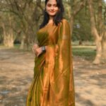 Tishu Khadi Handloom Saree With B.P.
