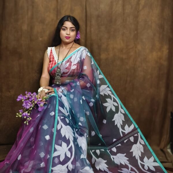Best Quality Moslin Saree With B.P.