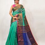Cotton Silk Copper Jori Buno Ful Handloom Saree With B.P.