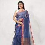 Khadi Stype Pallu Saree With B.P.