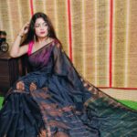 Cotton Silk Copper Jori Tree Buti Saree