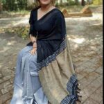 Khadi Cotton Ghicha Saree With B.P.