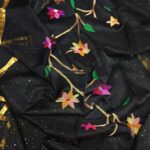 Hand Made Rasome Moslin Jamdani Saree With B.P.