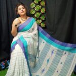 Khadi Cotton Buti Stype Saree With B.P.