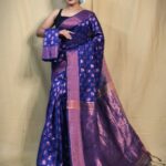 New Design Cotton Silk Saree With B.P.