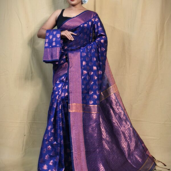 New Design Cotton Silk Saree With B.P.