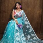 Best Quality Pata Kalka Moslin Saree With B.P. 