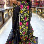 Beautiful Banalata Moslin Design Jamdani Saree With B.P.