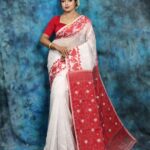 Pradip Buti Jamdani Saree Without B.P.