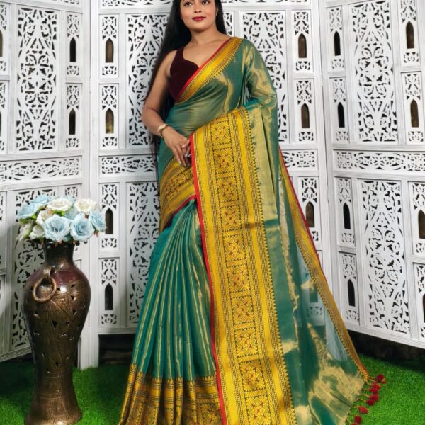 Best Quality Tishu Saree With B.P.