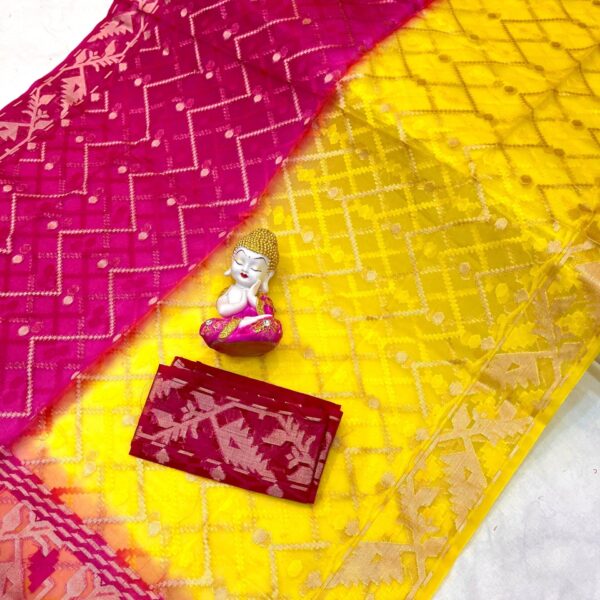 Best Quality Jal Design Moslin Saree With B.P.