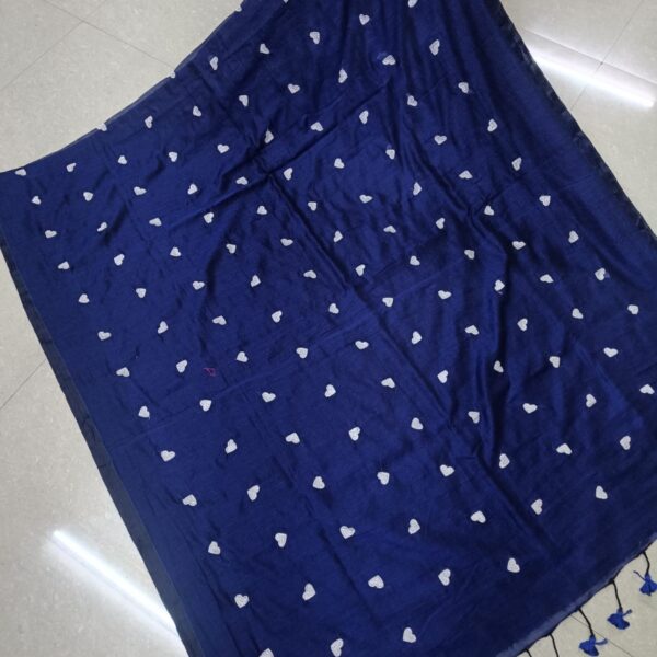 Mulcotton  Love Buti Embroydary Saree Without B.P.