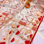Exclusive  Moslin Organza Saree With B.P.