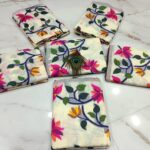 Cotton Resham Tantuja Design All Over Mina Work Saree With Worked B.P.
