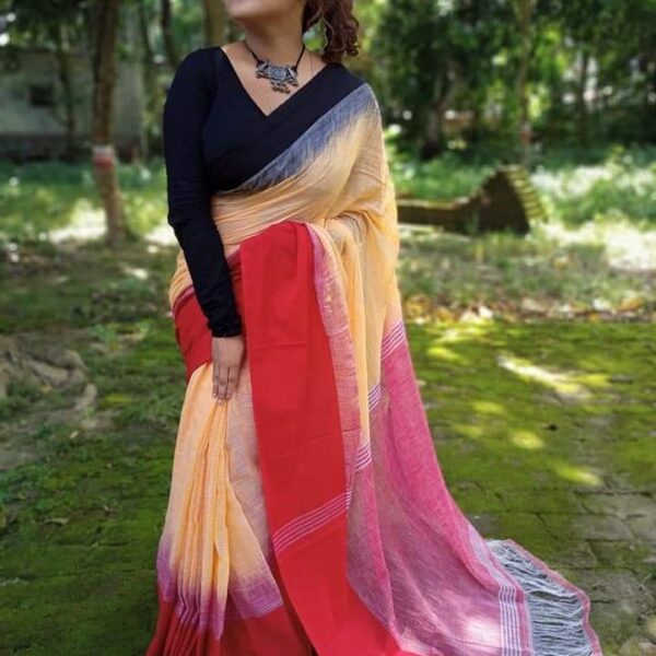 Khadi By Khadi Ikkat Mohapar Saree With B.P.