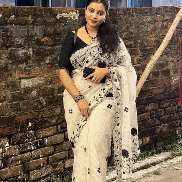 Resam Kotha Embroidery Handloom Saree