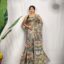floral Jamdani saree in soft Resham silk