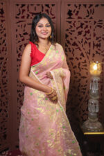 Trivuj Jamdani Saree With Blouse Piece - Image 4