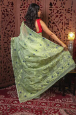 Trivuj Jamdani Saree With Blouse Piece - Image 3