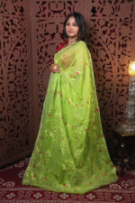 Trivuj Jamdani Saree With Blouse Piece - Image 2